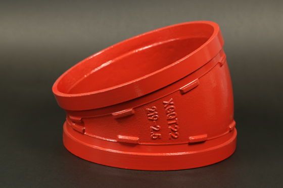Piping System Ductile Iron Grooved Fittings 22.5° Camlock Fittings